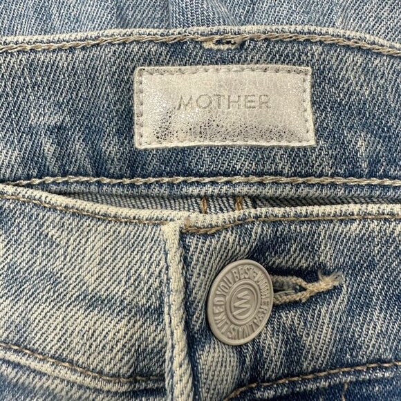 Mother The Super Swooner High Rise Jeans 28 Out With The Old In With The New - Picture 9 of 16